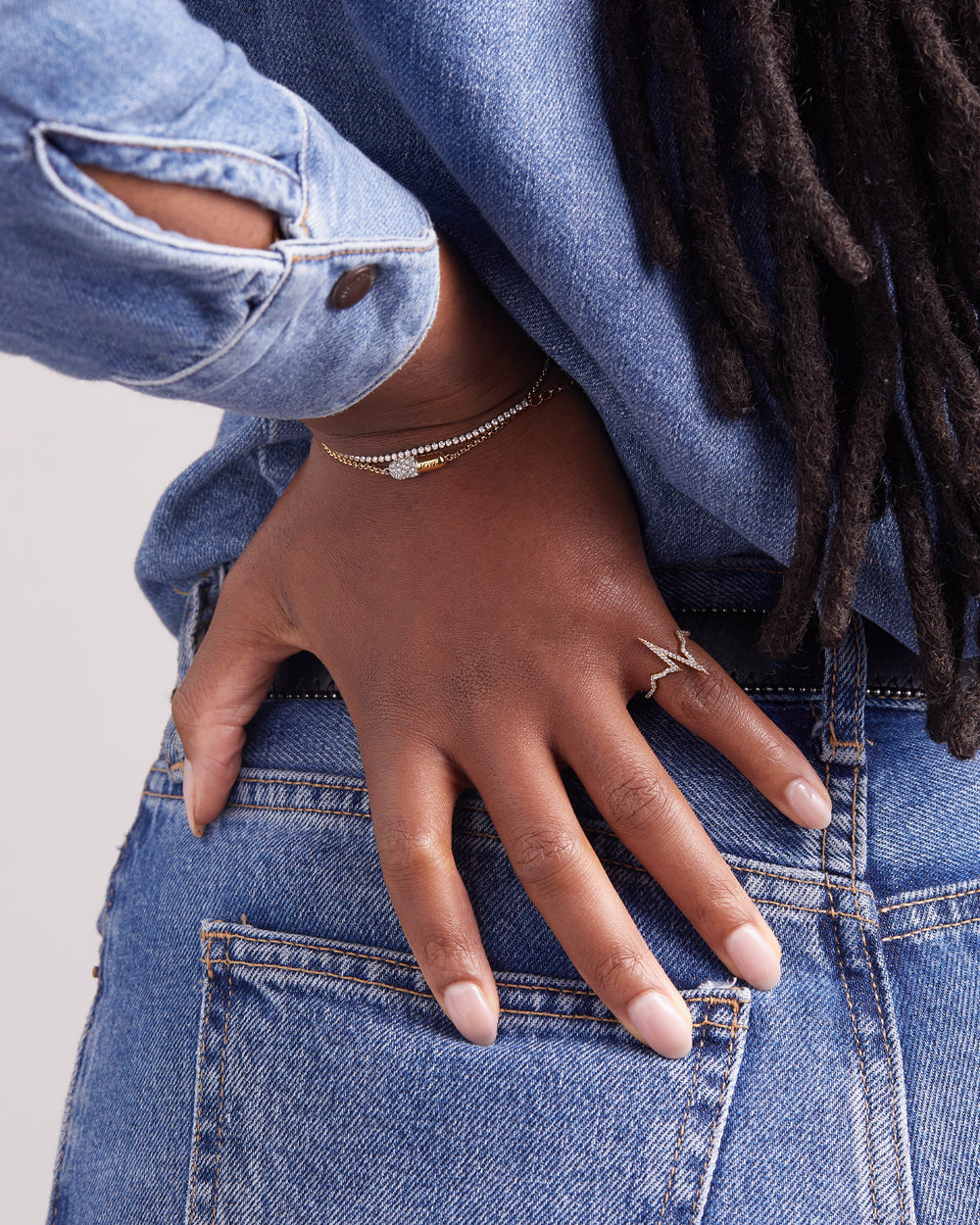 Pavé Heartbeat EKG Ring